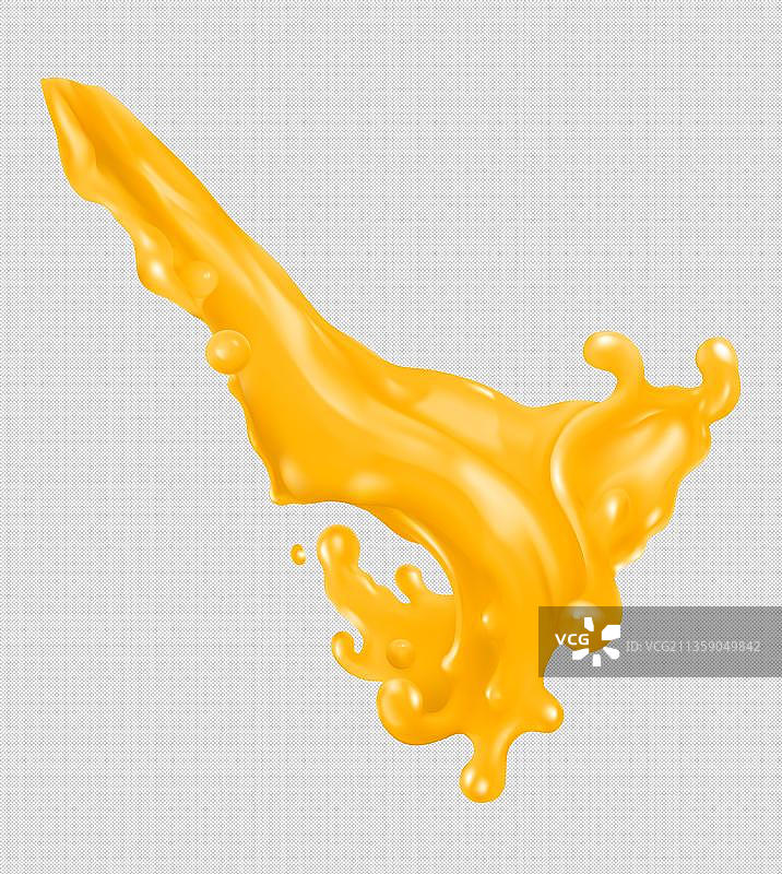 倒出的状态下的橙汁图片素材