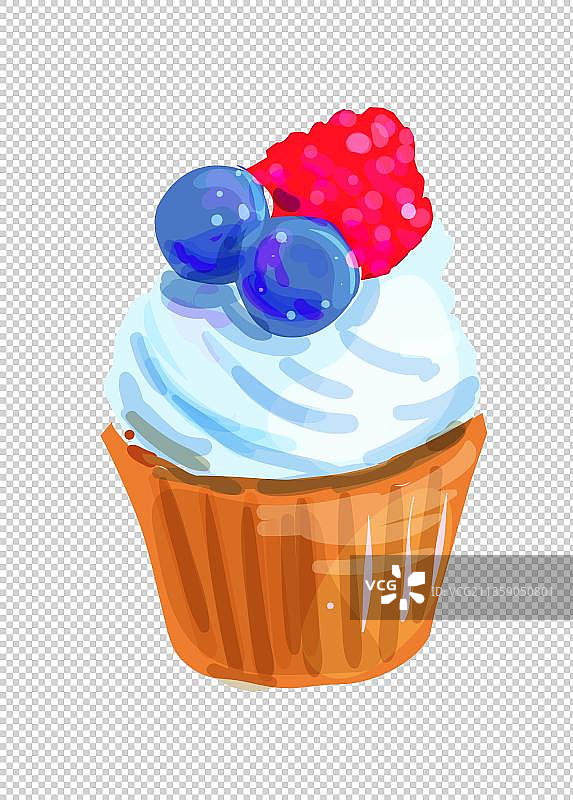 蓝莓冰淇淋图片素材