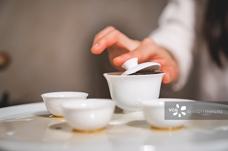 冲泡潮汕凤凰单丛图片素材