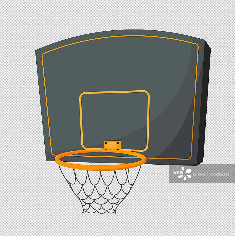 卡通篮球框图片素材