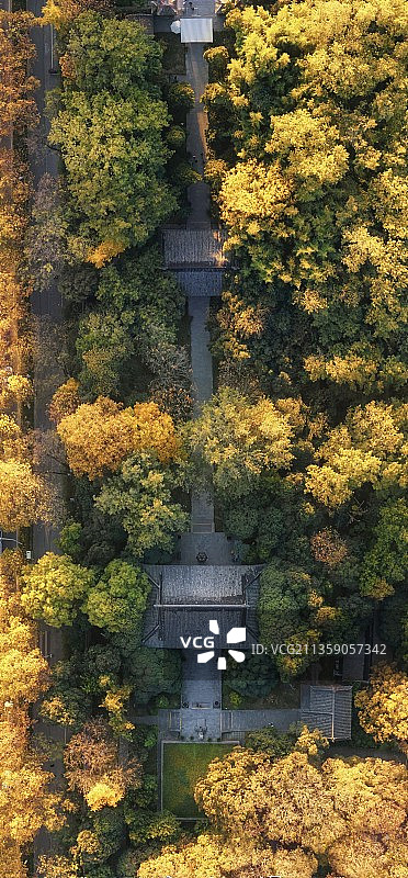 包公祠的秋图片素材