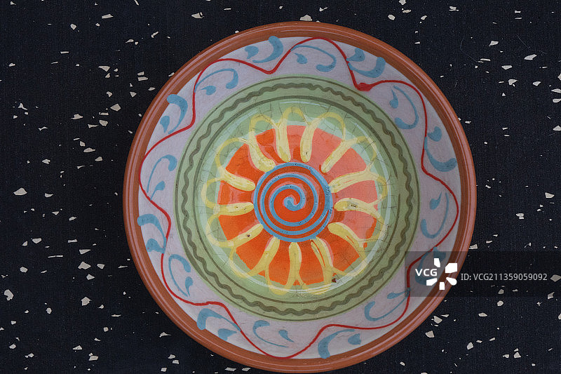 高视角花纹瓷碗图片素材