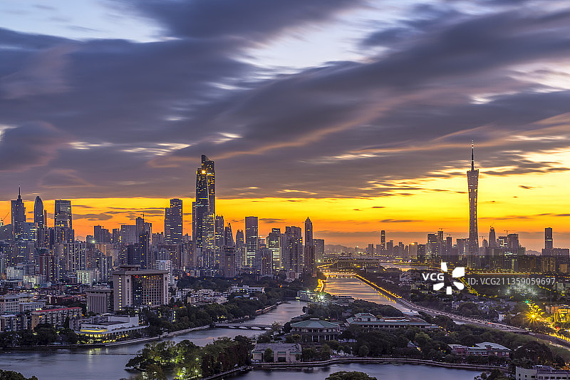 广东省大湾区广州市城市风光图片素材