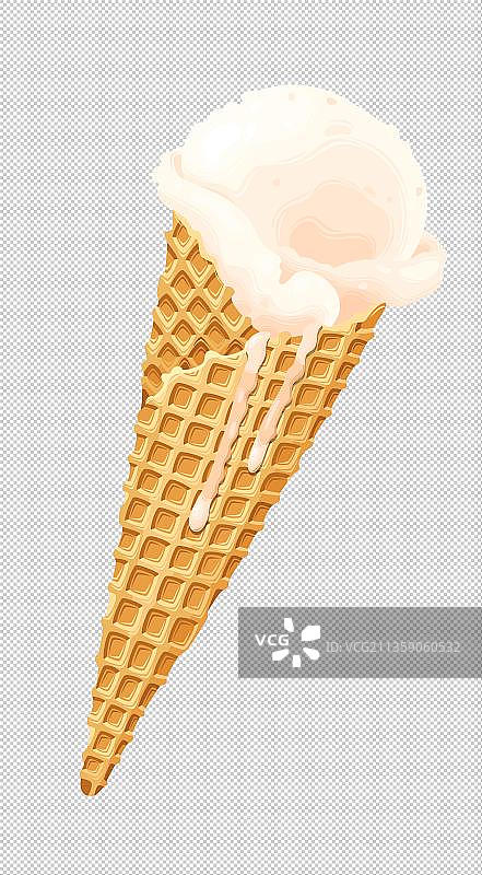 甜筒冰淇淋图片素材