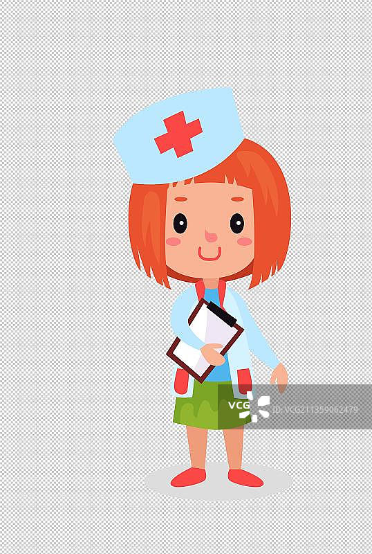 卡通人物护士元素图片素材
