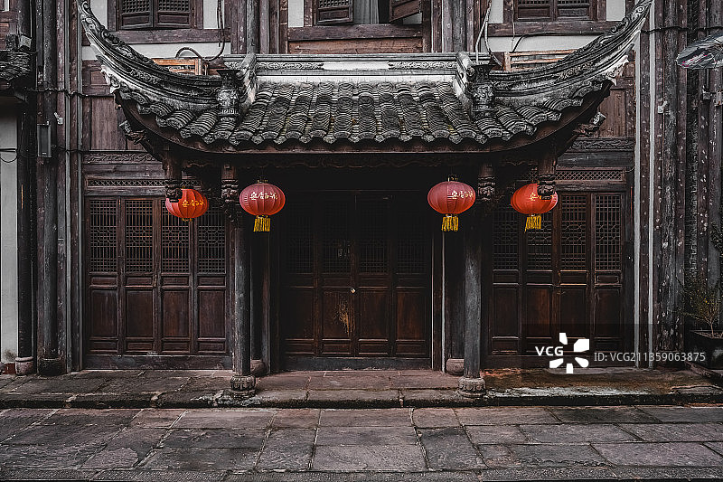 重庆周边游之铜梁安居古城古风古韵的老建筑老街巷图片素材