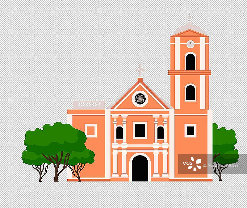西式教堂建筑图片素材