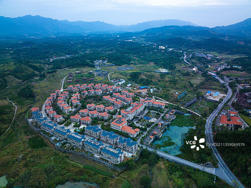 广西桂林兴安县航拍图片素材