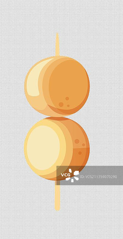 漫画风鱼丸子元素图片素材