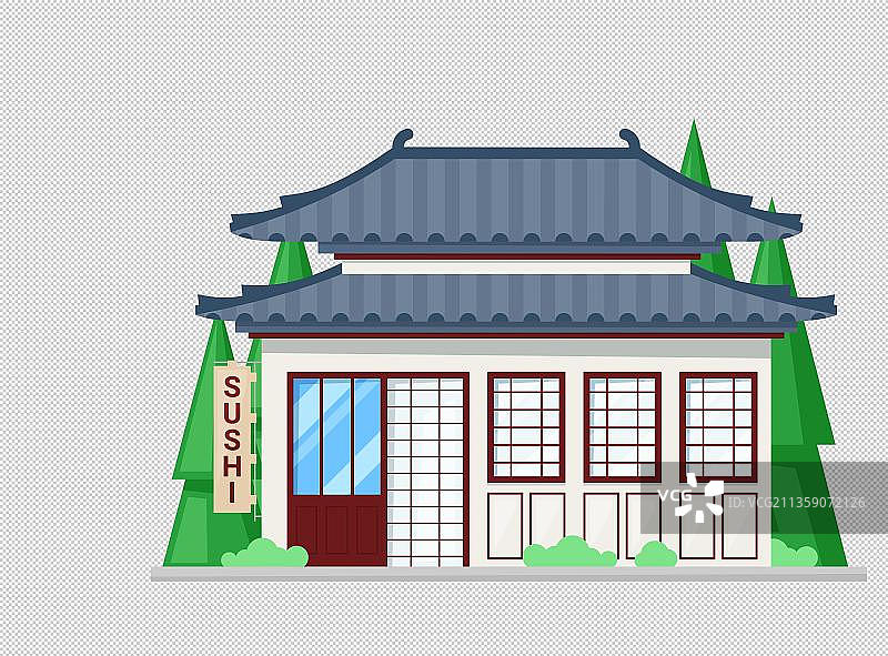 日式寿司店元素图片素材
