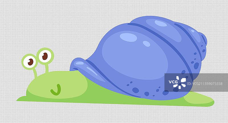 漫画风小蜗牛元素图片素材