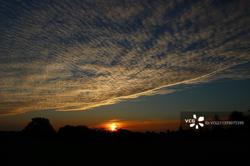 意大利安科纳塞尼加利亚日落景观剪影图片素材