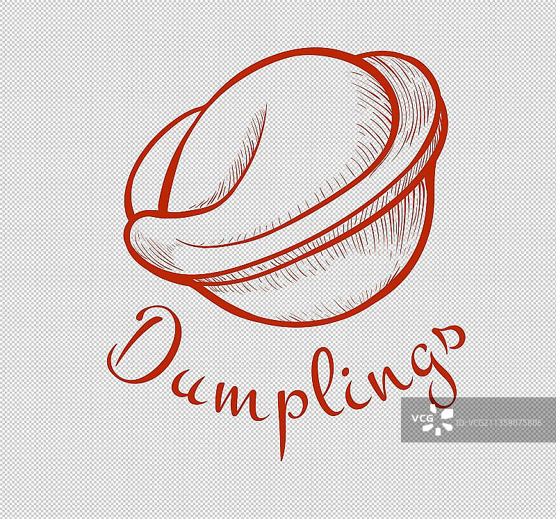 简约漫画风馄饨元素图片素材