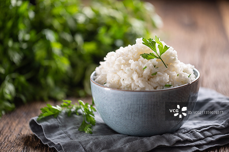 碗中米饭特写图片素材