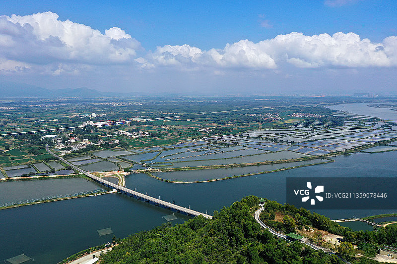 广东省汕尾市海丰县大湖镇大德妈祖庙旅游区航拍图片素材