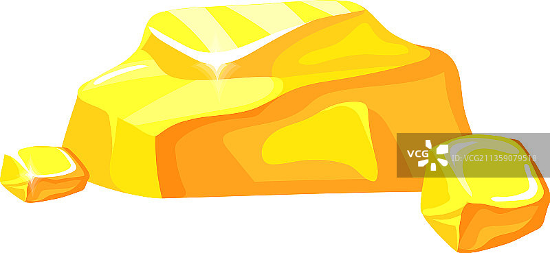 闪亮的大金块矿石材料图片素材