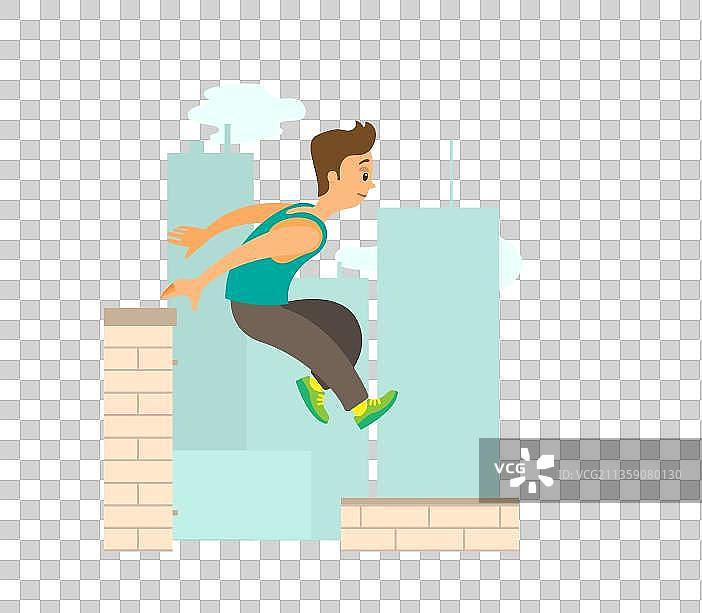 极限运动跑酷男人图片素材