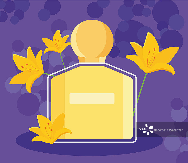 百合香水瓶图片素材