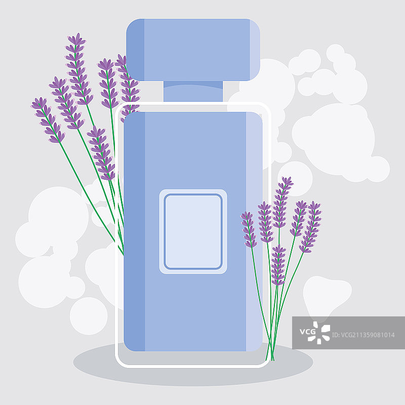 薰衣草香水瓶图片素材
