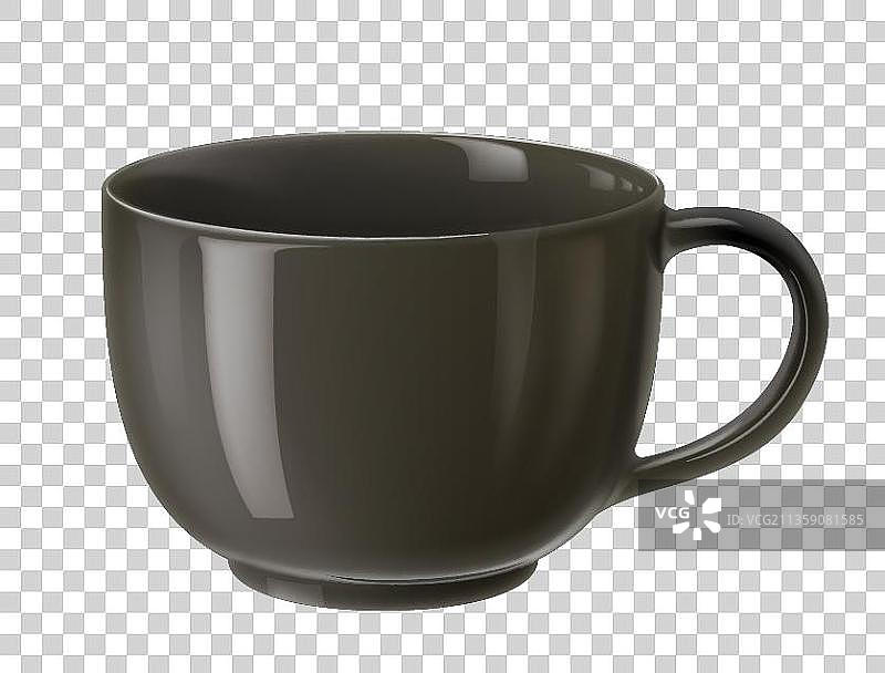 黑色咖啡杯图片素材