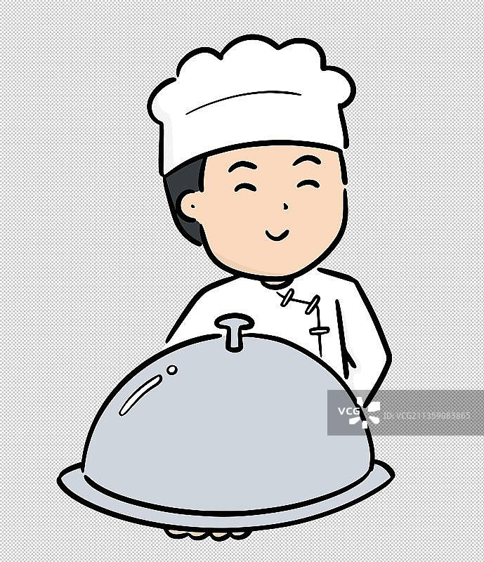 端着料理的厨师免抠元素图片素材
