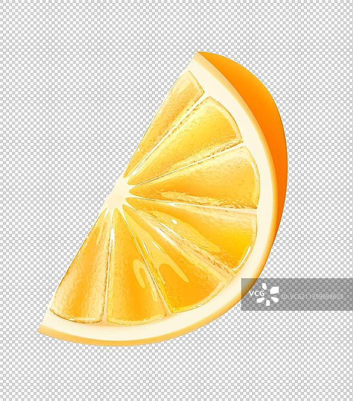 切块的橙子元素图片素材
