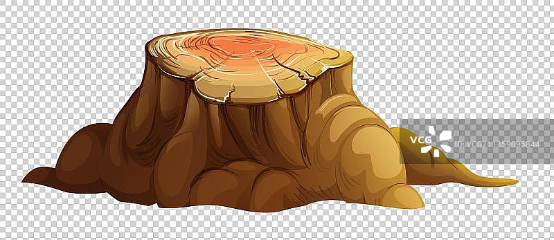 卡通树墩图片素材