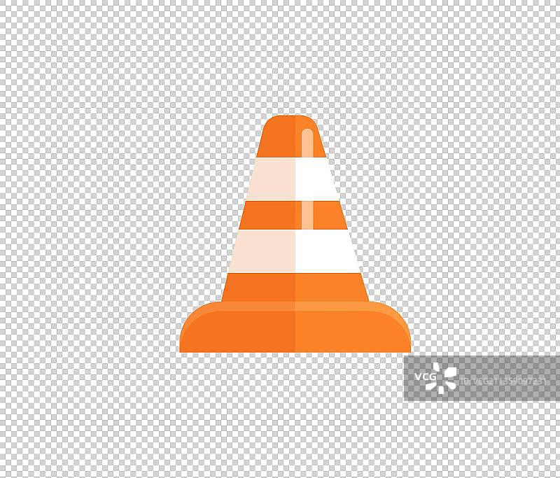 卡通黄色条纹障碍物图片素材