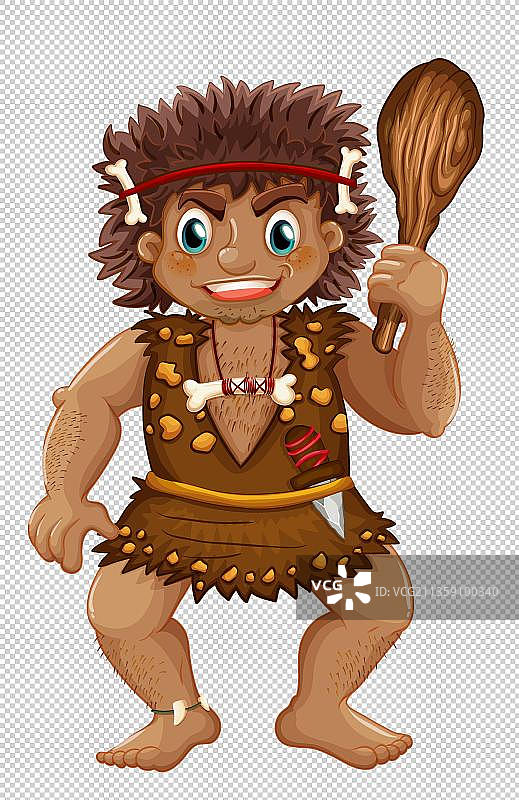 卡通原始人图片素材