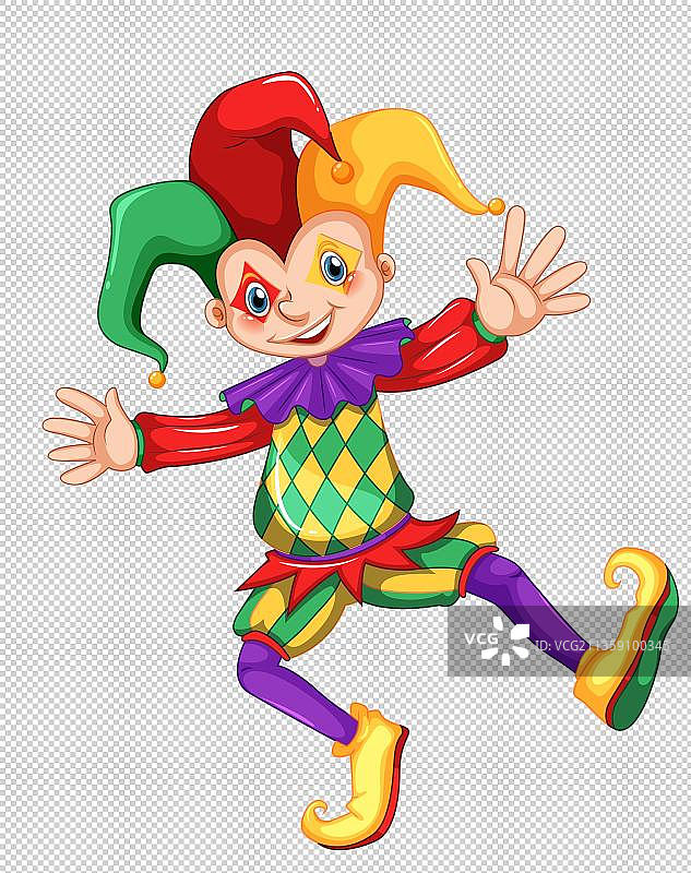 卡通游乐园小丑图片素材