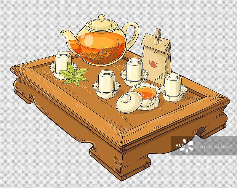 一套精致的茶具图片素材