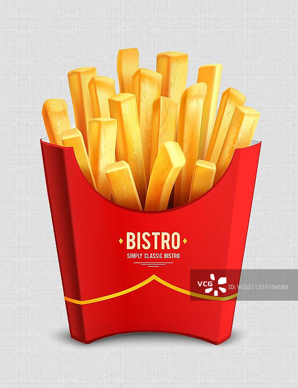 一份薯条元素图片素材