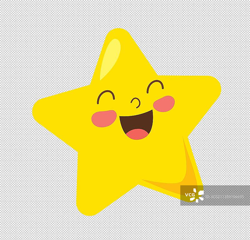 五角星拟人表情包图片素材