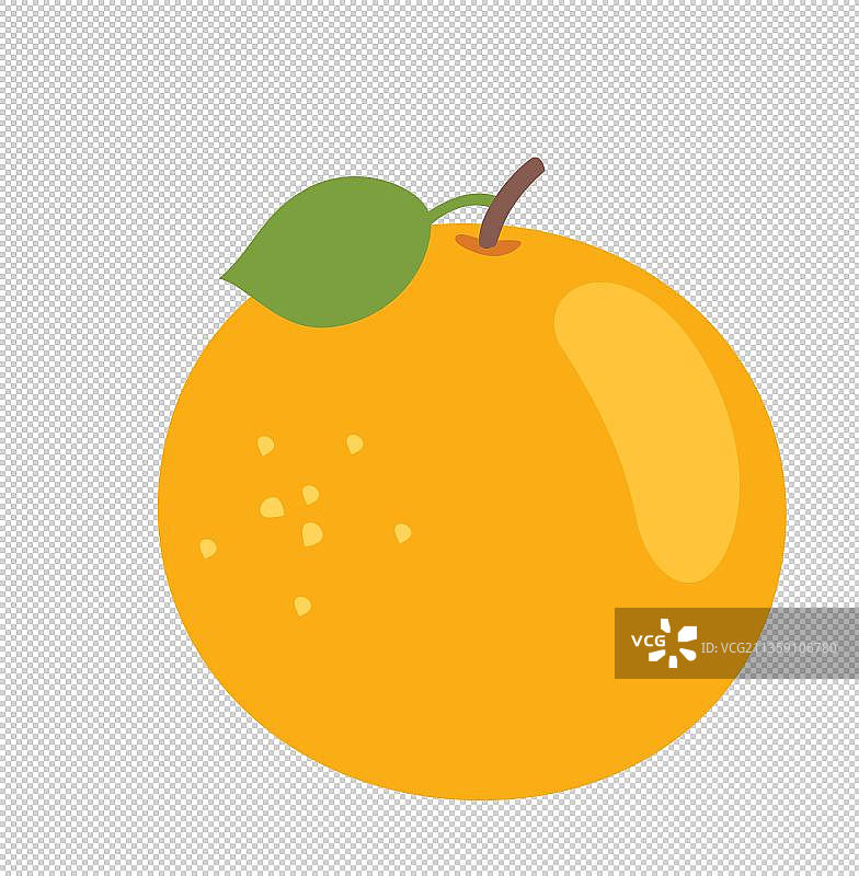 新鲜橙子元素图片素材