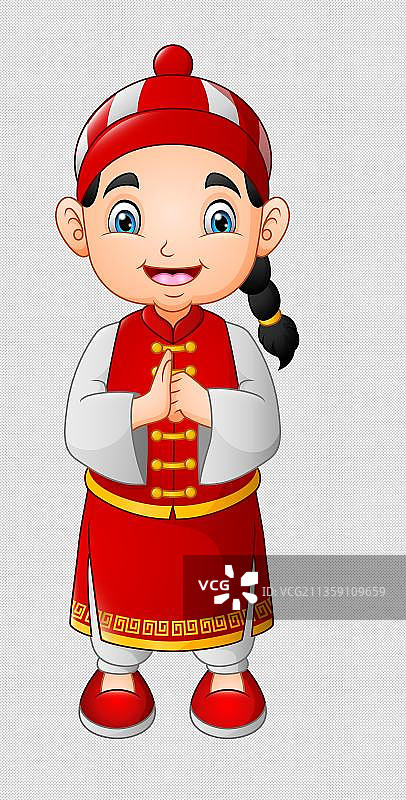 拜年男娃娃卡通高清png免抠元素图片素材