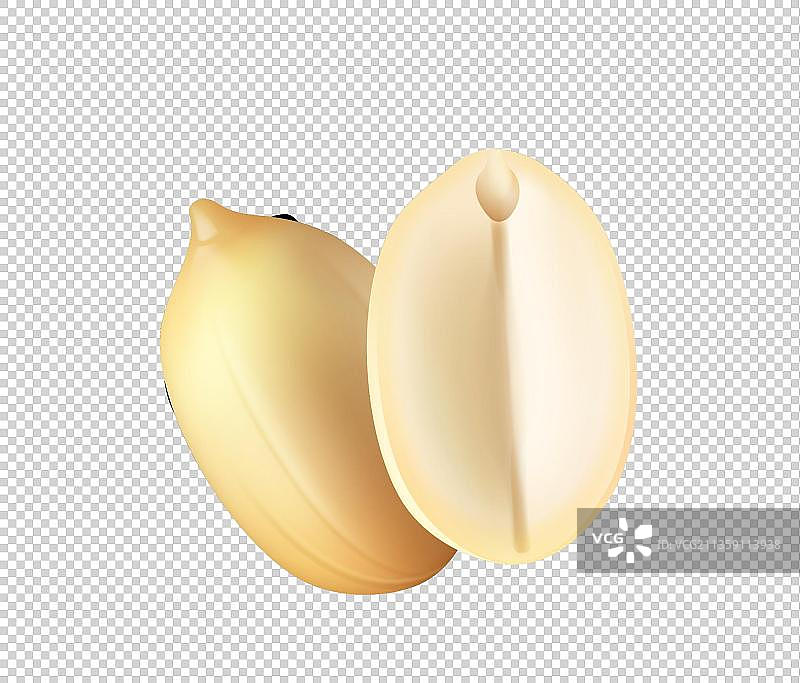 去皮的花生元素图片素材