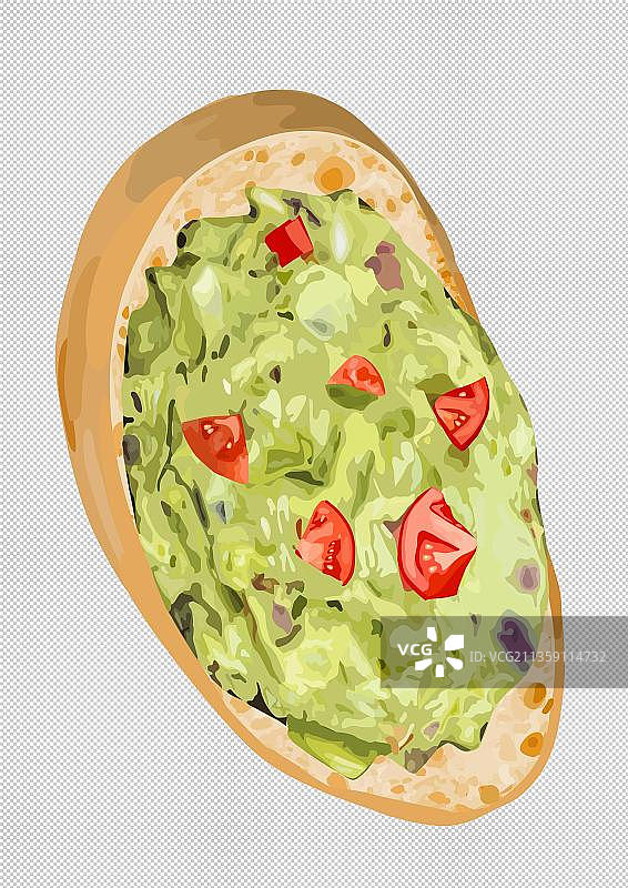 沙拉吐司高清PNG素材图片素材