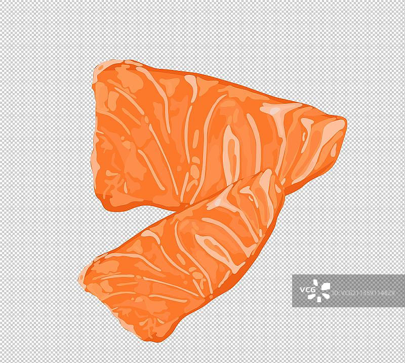 三文鱼片高清PNG素材图片素材