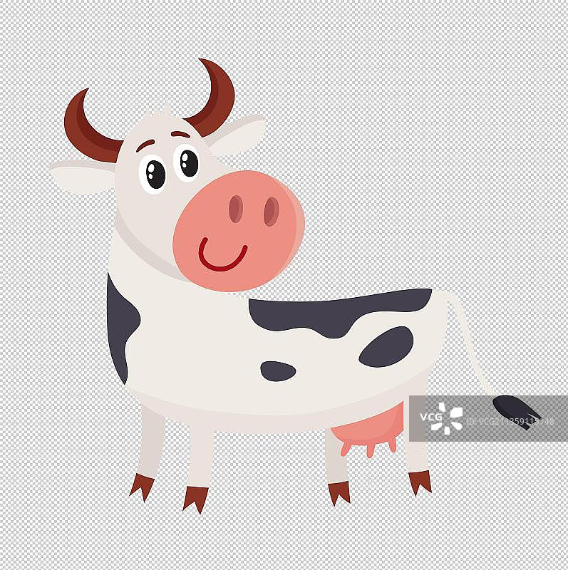 卡通奶牛图片素材