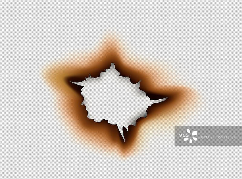 不规则灼烧印记图片素材