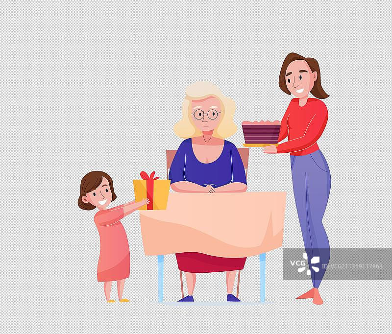 庆祝长辈生日快乐场景图片素材