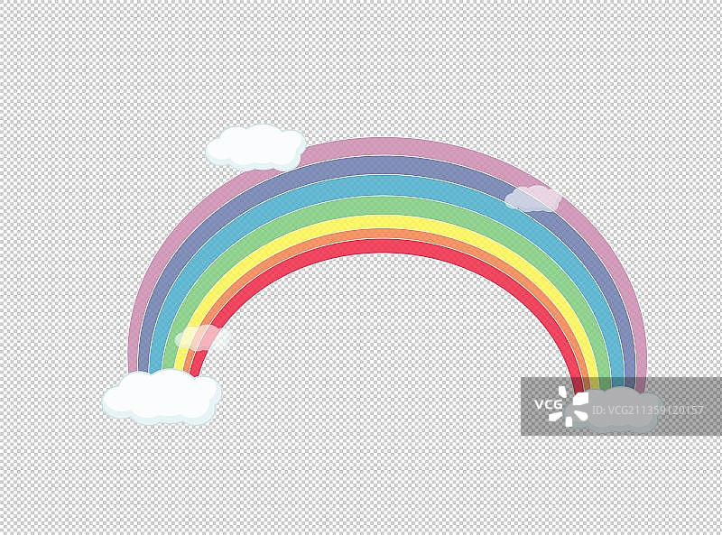 彩色儿童节彩虹图片素材