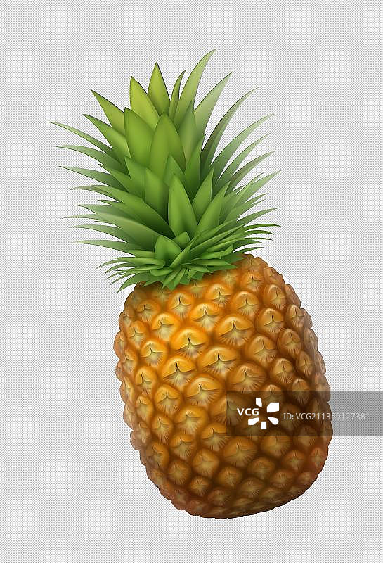 手绘卡通菠萝水果图片素材