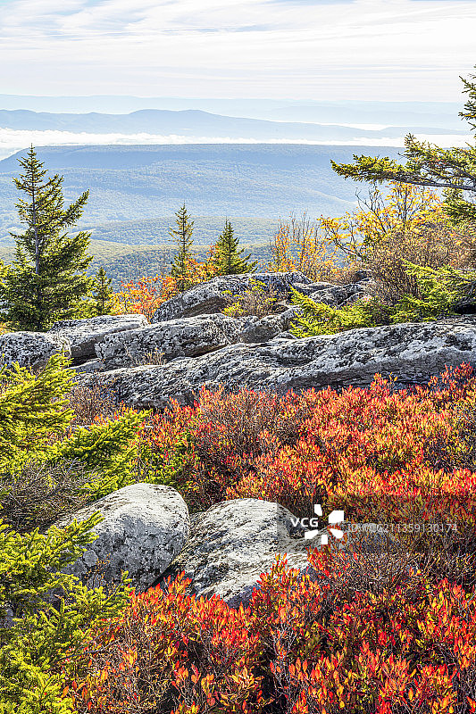 美国西弗吉尼亚州熊岩海景图片素材
