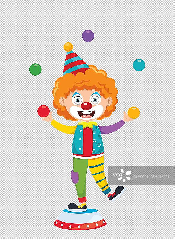 表演节目的小丑图片素材