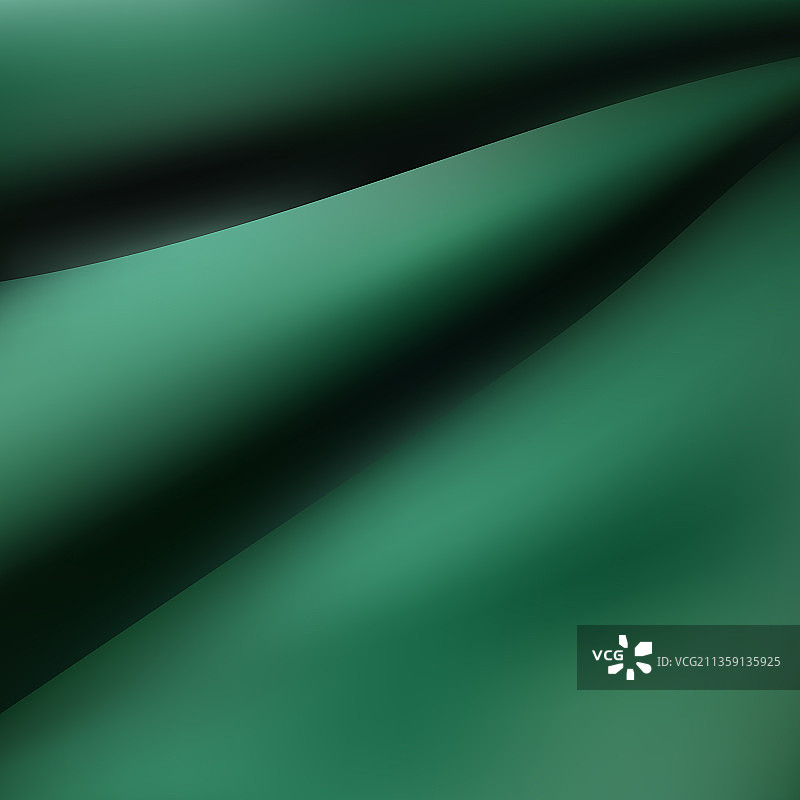 深绿色褶皱丝绸面料图片素材