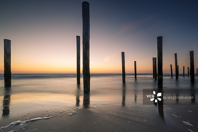 荷兰佩滕贝赫恩德大街日落海景图片素材