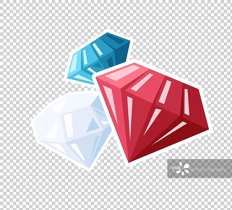 钻石卡通高清png免抠元素图片素材