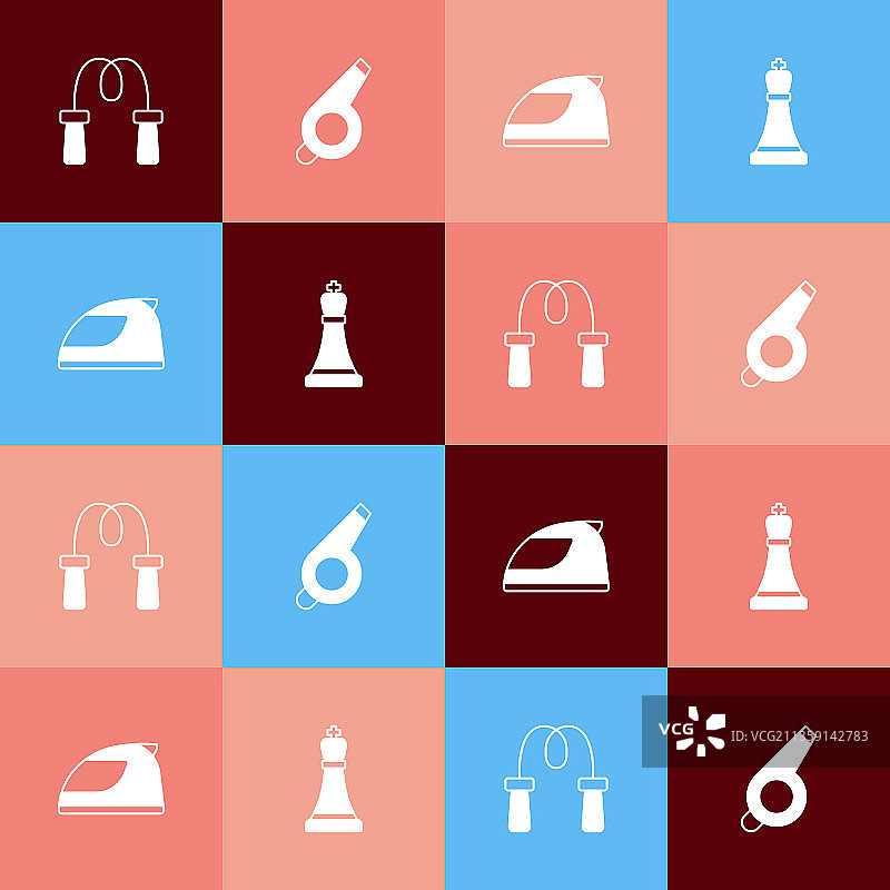 波普艺术跳绳口哨赛车头盔图片素材