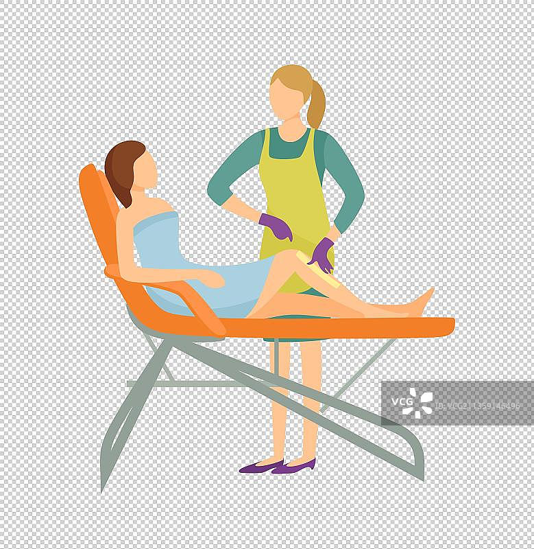 腿部去毛卡通高清png免抠元素图片素材